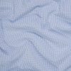 Wylie Blue and White Checkered Polyester and Cotton Seersucker | Mood Fabrics
