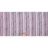 Pink, Gray and White Painterly Stripes Stretch Rayon Jersey - Full | Mood Fabrics