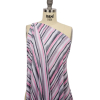 Pink, Gray and White Painterly Stripes Stretch Rayon Jersey - Spiral | Mood Fabrics