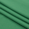 Grass Green Stretch Cotton and Modal 3x3 Rib Knit - Folded | Mood Fabrics