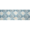 Blue and Beige Floral Lace Printed Lightweight Linen Woven - Full | Mood Fabrics