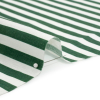 Lydia Hunter Green Striped Medium Weight Linen Woven - Detail | Mood Fabrics