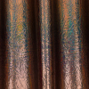 Ingot Holographic Gray Crinkled Fabric-Backed Mirror Vinyl - Detail | Mood Fabrics