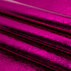 Ingot Fuchsia Crinkled Fabric-Backed Mirror Vinyl - Folded | Mood Fabrics