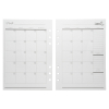 Mood Designer Sewing Planner Undated Monthly Calendar Refills - 5.82" x 8.26", A5, 12 Months - Full | Mood Fabrics