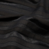Black Tonal Stripes Satin Faced Polyester Dobby - Detail | Mood Fabrics