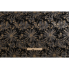 Trina Turk Gold, Black and Charcoal Metallic Floral Crinkled Polyester Brocade - Full | Mood Fabrics