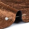 Ileana Metallic Copper Textured Faux Leather - Detail | Mood Fabrics