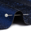 Ileana Metallic Navy Textured Faux Leather - Detail | Mood Fabrics