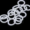 Dritz 14ct White Plastic O-Rings - 0.5" - Folded | Mood Fabrics