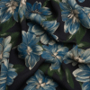 Mood Exclusive Blue Midnight at Giverny Sustainable Viscose Floral Jacquard | Mood Fabrics