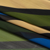 Mood Exclusive Blue Seemingly Slanted Metallic Pinstriped Polyester Chiffon - Folded | Mood Fabrics