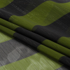 Mood Exclusive Green Delray Daze Metallic Pinstriped Polyester Chiffon - Folded | Mood Fabrics