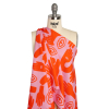 Mood Exclusive Orange Eyes on Me Stretch Cotton Woven - Spiral | Mood Fabrics