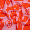 Mood Exclusive Orange Eyes on Me Stretch Cotton Woven | Mood Fabrics