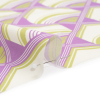 Mood Exclusive Purple Geometric Groove Cotton Poplin - Detail | Mood Fabrics