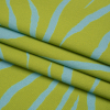 Mood Exclusive Green Funky Feline Stretch Brushed Cotton Twill - Folded | Mood Fabrics