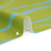 Mood Exclusive Green Funky Feline Stretch Brushed Cotton Twill - Detail | Mood Fabrics