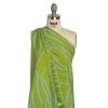 Mood Exclusive Green Funky Feline Stretch Brushed Cotton Twill - Spiral | Mood Fabrics