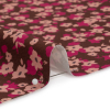 Mood Exclusive Brown Petals to Pick Stretch Cotton Twill - Detail | Mood Fabrics