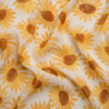 Mood Exclusive White Bit of Sun Viscose Georgette | Mood Fabrics