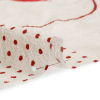 Mood Exclusive Cream Calligraph Creator Stretch Polyester Seersucker - Detail | Mood Fabrics