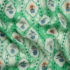 Mood Exclusive Green Peaceful Trees Stretch Polyester Seersucker | Mood Fabrics