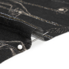 Mood Exclusive Black For Faustus Metallic Pinstriped Viscose Dobby - Detail | Mood Fabrics