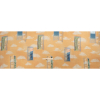 Mood Exclusive Orange Happily Howel Sustainable Viscose Fluid Satin - Full | Mood Fabrics