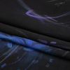 Mood Exclusive Blue Marine Magic Sustainable Viscose and Recycled Polyester Satin - Folded | Mood Fabrics