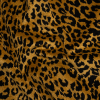 Gold and Black Leopard Spots Viscose and Polyester Upholstery Chenille | Mood Fabrics