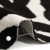 Black and Ivory Zebra Stripes Viscose and Polyester Chenille Upholstery Jacquard - Detail | Mood Fabrics
