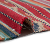 Arizona Berry Spiked Diamonds Southwestern Stripe Cotton Twill - Detail | Mood Fabrics