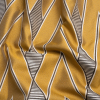 Gold, Charcoal and Gray Deco Diamonds Polyester Jacquard | Mood Fabrics
