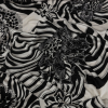 Black and White Floral Delight Silk Jersey | Mood Fabrics