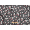 Black, Red and White Echoes of Leaves Crinkled Silk Chiffon - Full | Mood Fabrics