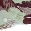 Chocolate and Mint Flowers in the Sky Silk Chiffon - Detail | Mood Fabrics