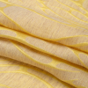 Luminous Yellow and Heathered Beige Ripples Lightweight Polyester and Linen Brocade - Folded | Mood Fabrics