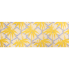 Yellow, Periwinkle and Beige Bamboo Lattice Lightweight Polyester and Viscose Luxury Brocade - Full | Mood Fabrics