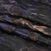 Metallic Rose Gold, Black and Navy Floral Luxury Brocade - Folded | Mood Fabrics