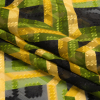 Mood Exclusive Green Bananquit Babble Geometric Burnout Polyester Woven - Folded | Mood Fabrics