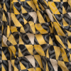 Mood Exclusive Yellow Healthshire Hills Geometric Burnout Polyester Woven | Mood Fabrics