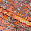 Mood Exclusive Orange In Her Hair Crinkled Gauzy Viscose Crepe Panel - Folded | Mood Fabrics