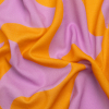 Mood Exclusive Orange Gumdrop Pinwheels Cotton Crepe | Mood Fabrics