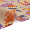 Mood Exclusive Beige Nutmeg Meadow Sustainable Viscose and Polyester Twill - Detail | Mood Fabrics