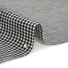 Black and White Checked Medium Weight Linen Woven - Detail | Mood Fabrics