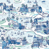 Liberty Art Fabrics Blue Adventure Coast Lasenby Quilting Cotton | Mood Fabrics