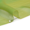 Adelaide Gold and Kelly Green Iridescent Chiffon-Like Silk Voile - Detail | Mood Fabrics