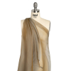 Adelaide Mocha Iridescent Chiffon-Like Silk Voile - Spiral | Mood Fabrics