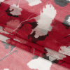 Red, White and Black Floral Shadows Silk Tulle - Folded | Mood Fabrics